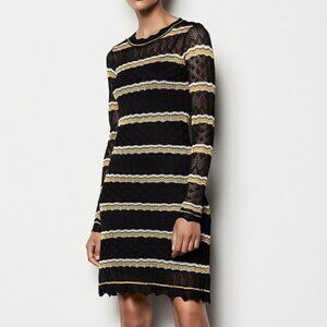 karen millen black crochet dress Vintage Crochet Beaded Mini Dress by Karen Millen – CGV SHOP